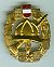 Firefighter Service Badge, Gold